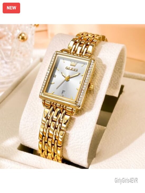 Small Square Face Diamond Decorated Ladies Watch, Luxury Analog Quartz Dress main image 6